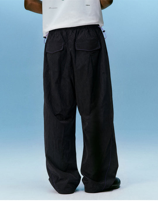 MEDM Contrast Stitch Lightweight Utility Track Pants | Face 3 Face
