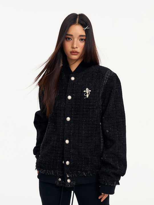 Small Town Kid Patchwork Luxury Short Jacket | Face 3 Face