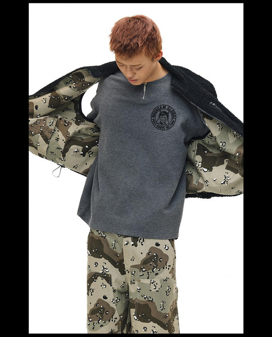 NOVACAM Camouflage Fleece Reversible Vest | Face 3 Face