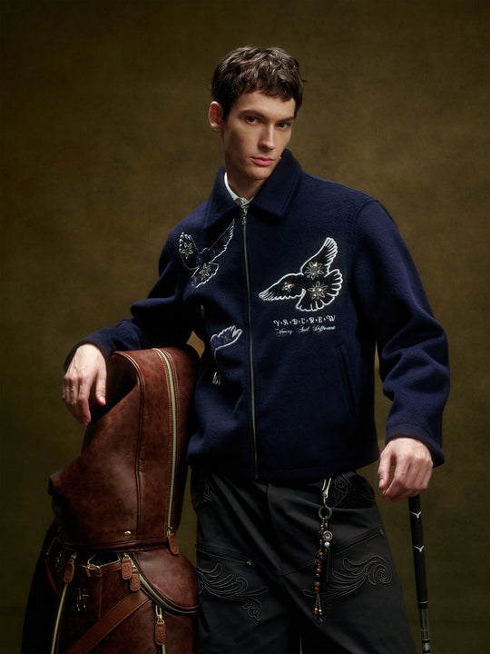 YADcrew Sequin Floral Peace Dove Jacket | Face 3 Face