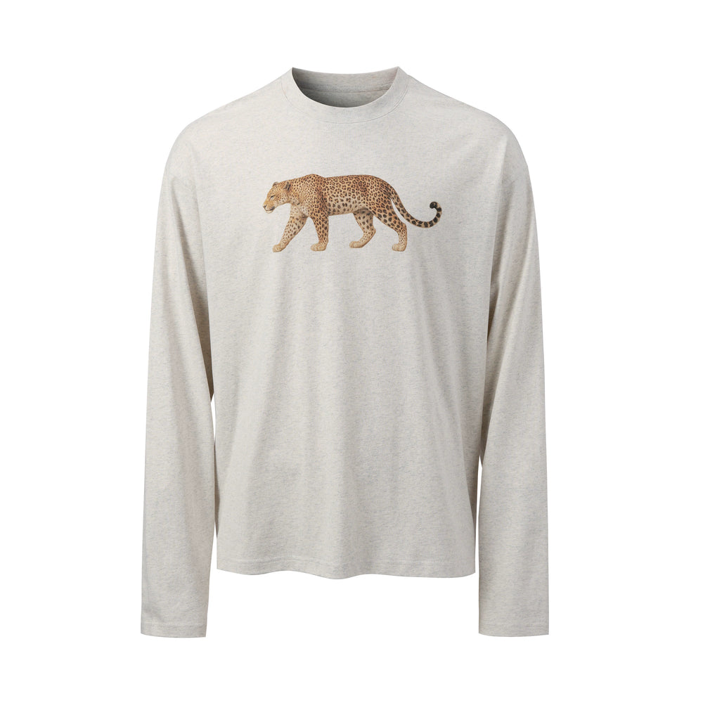 NOVACAM Leopard Digital Print Long Sleeve Tee | Face 3 Face