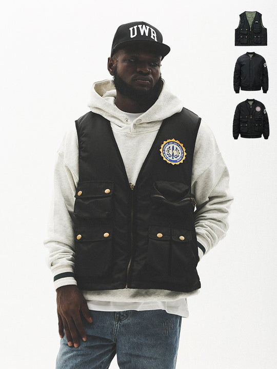 UNTILWERICH 3-in-1 MA-1 Bomber Jacket Vest Set | Face 3 Face
