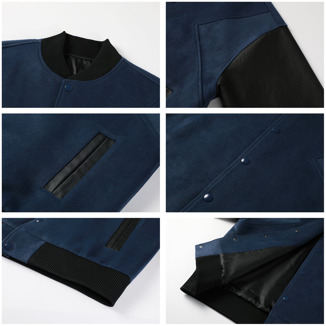 NOVACAM Patchwork Varsity Jacket | Face 3 Face