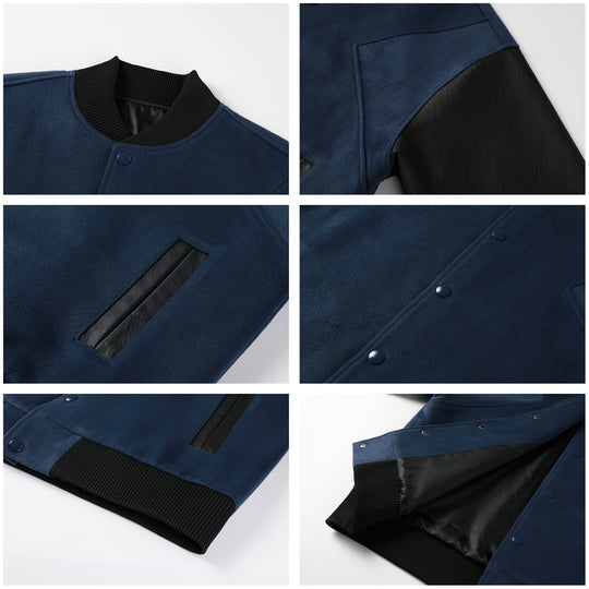 NOVACAM Patchwork Varsity Jacket | Face 3 Face