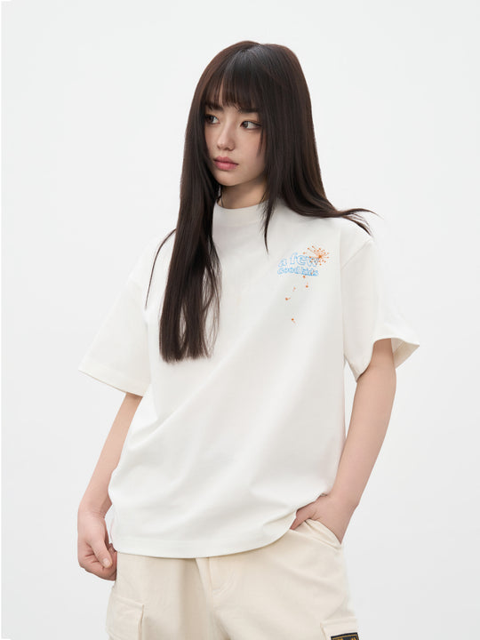 AFGK Dandelion Embroidered Tee | Face 3 Face