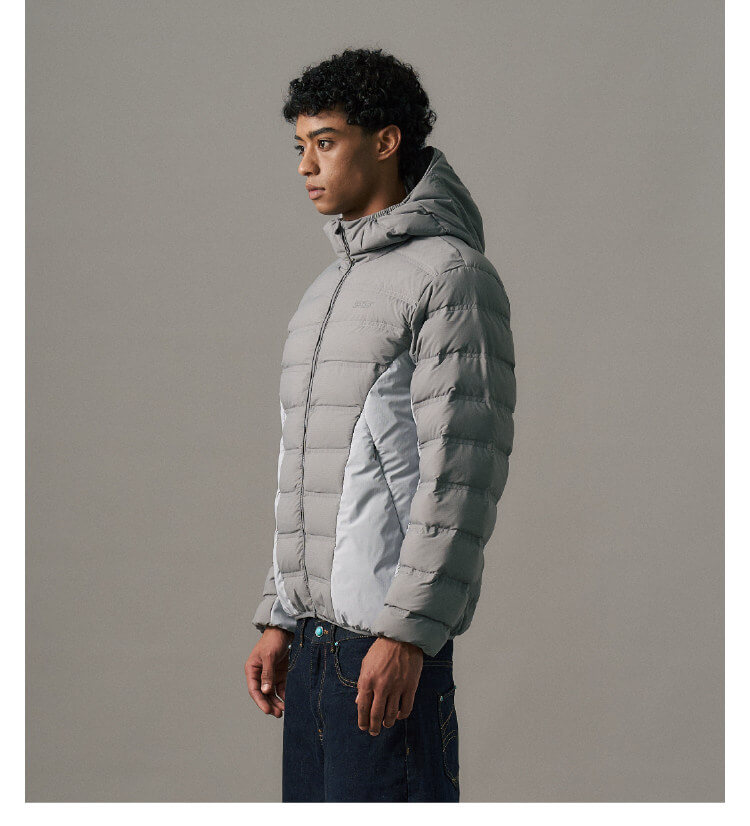 S45 Two Tone Double Stitched Lightweight Down Jacket | Face 3 Face
