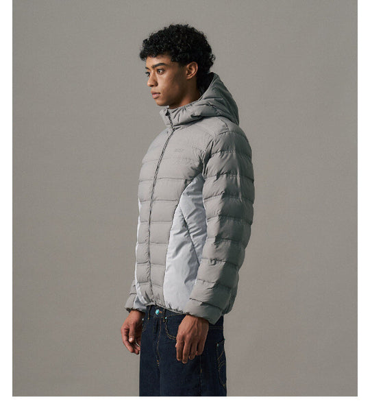 S45 Two Tone Double Stitched Lightweight Down Jacket | Face 3 Face