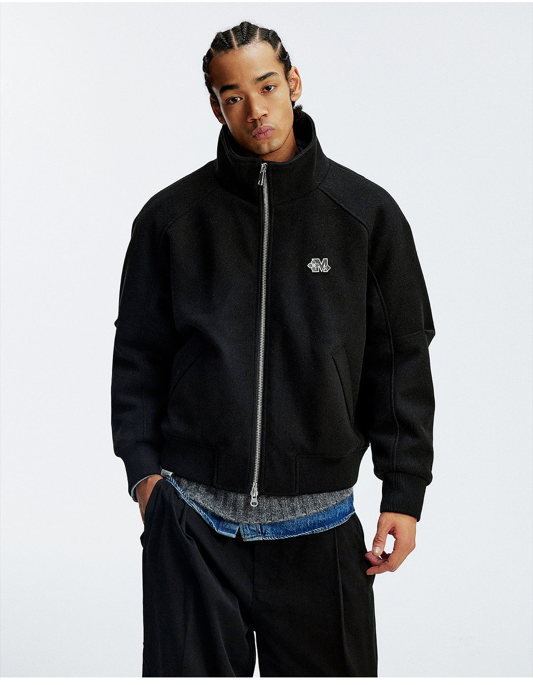 MEDM Metal Logo Tweed Jacket | Face 3 Face