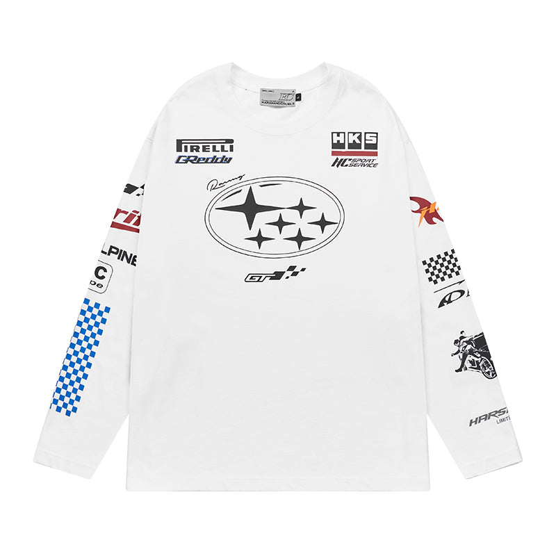 Harsh and Cruel Racing Printed Long Sleeve Tee