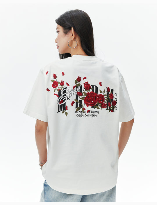 MEDM Orchid Rose Embroidered Tee | Face 3 Face