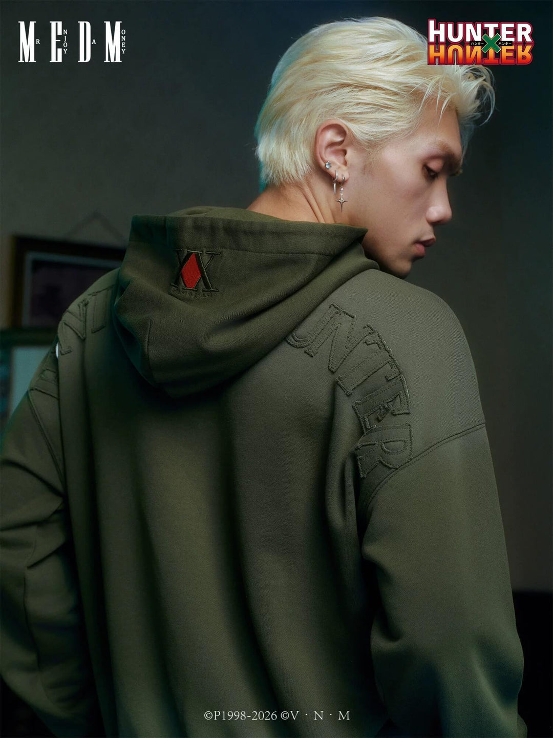 MEDM × HUNTER×HUNTER Hunter License Graphic Patch Hoodie | Face 3 Face