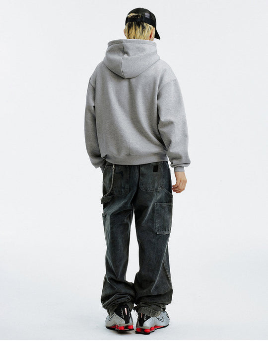MEDM Star Logo Leather Patch Hoodie | Face 3 Face