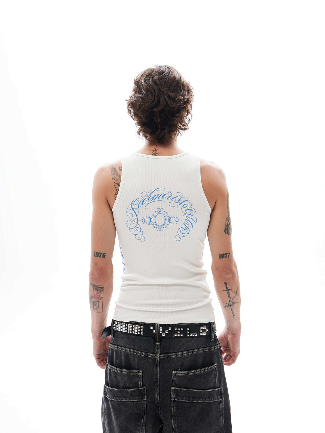 KARMANISTIC Cross Letter Print Tank Top | Face 3 Face
