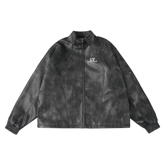 Labt PU Leather Structured Racing Jacket | Face 3 Face