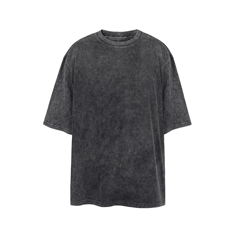UNDERWATER Black Sand-Washed Basic Faded Tee | Face 3 Face