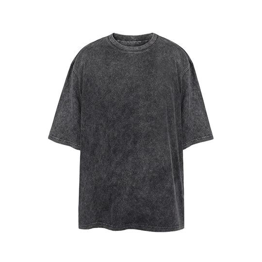 UNDERWATER Black Sand-Washed Basic Faded Tee | Face 3 Face