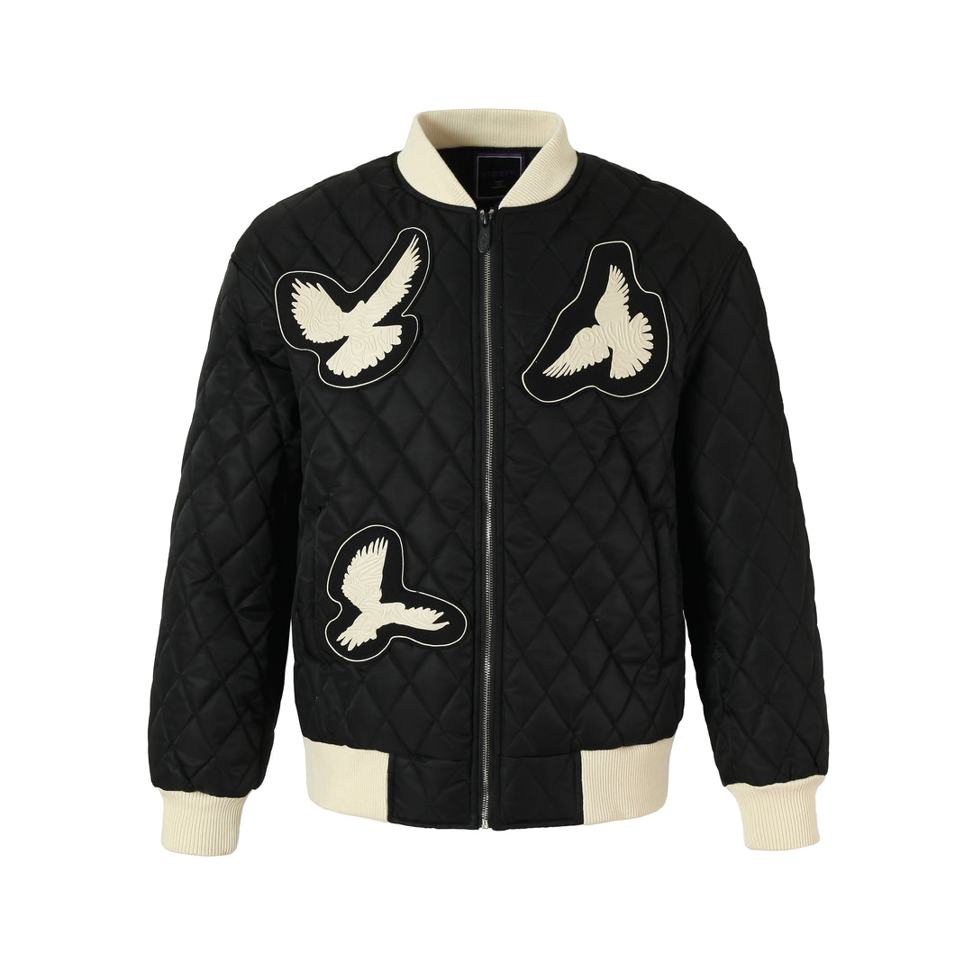 YADcrew Peace Dove 3D Foam Cutting Patch Jacket