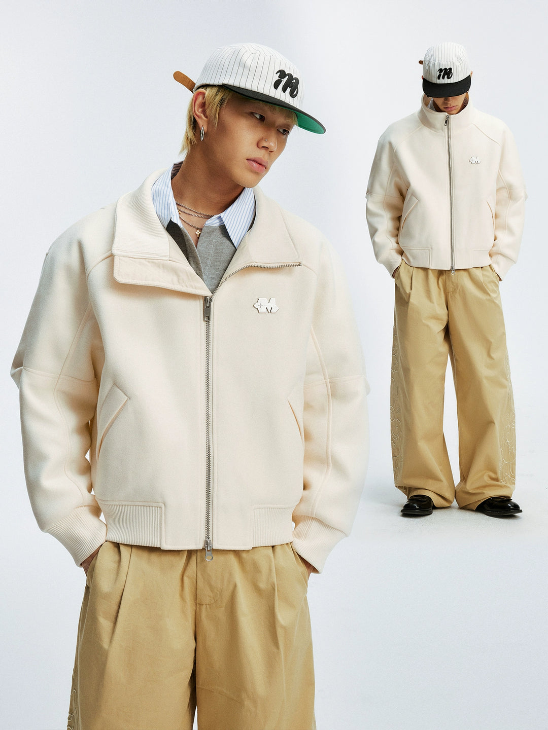 MEDM Metal Logo Tweed Jacket | Face 3 Face