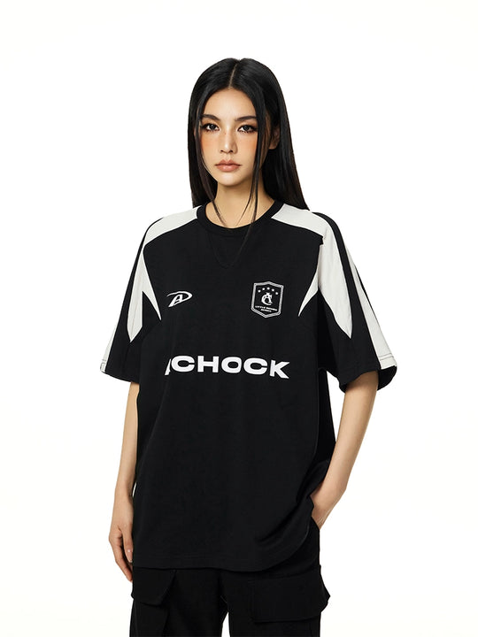 Best Achock Contrast Stitching Uniform Tee | Face 3 Face