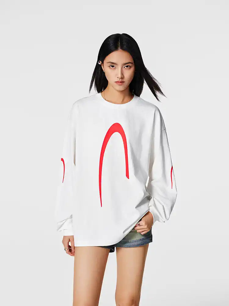 Achock Premium Logo Print Long Sleeve Tee | Face 3 Face