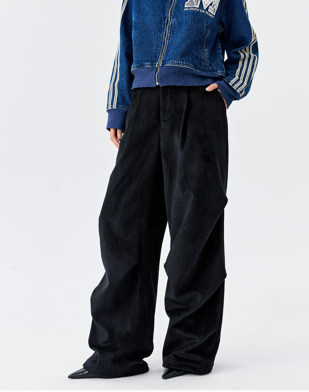 MEDM Drape Tuck Work Baggy Pants | Face 3 Face