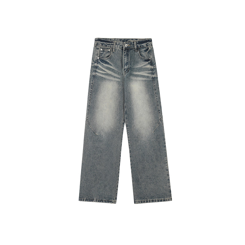 Achock  Washed Straight Wide Leg Denim Jeans | Face 3 Face