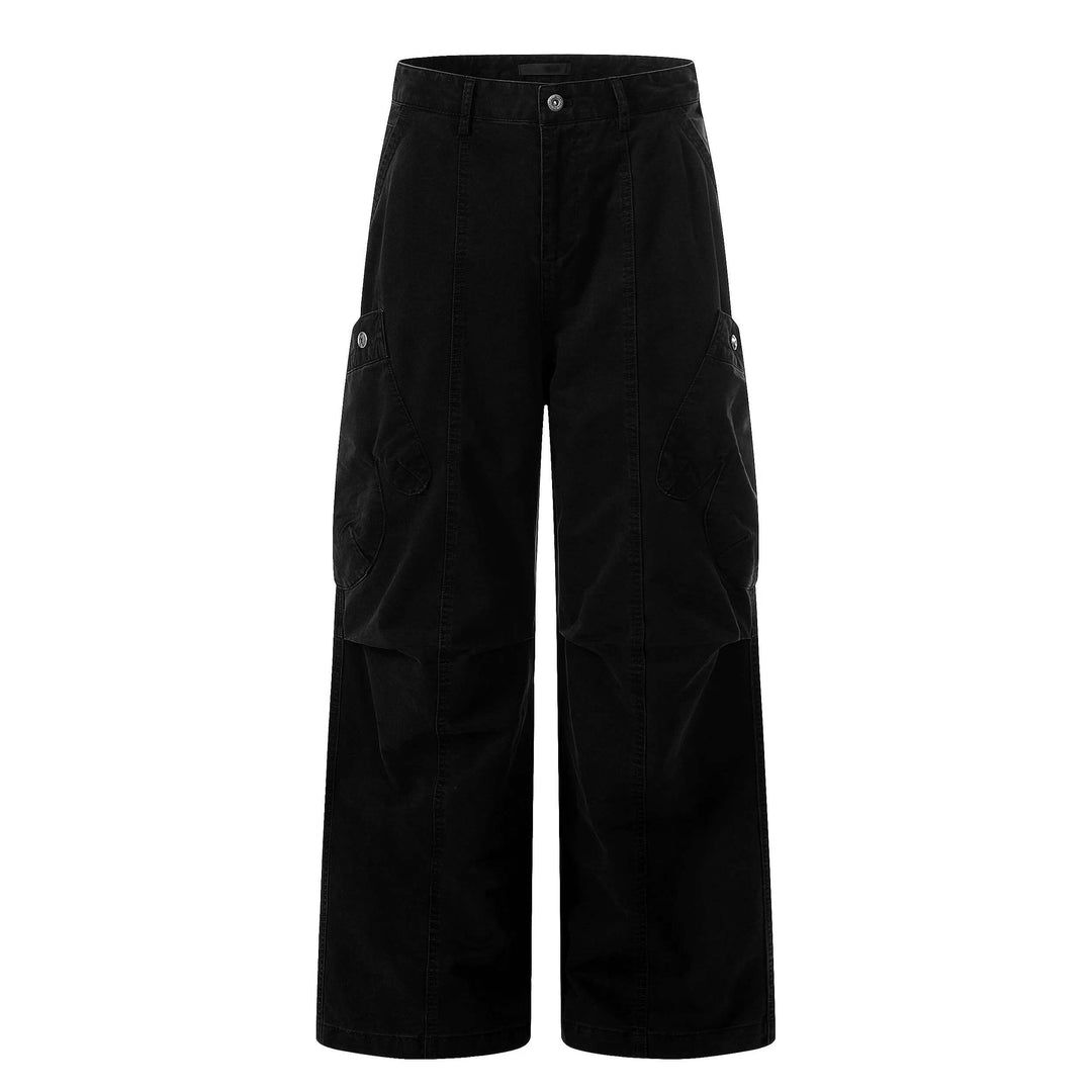 F3F Select Black Utility Baggy Cargo Pants | Face 3 Face