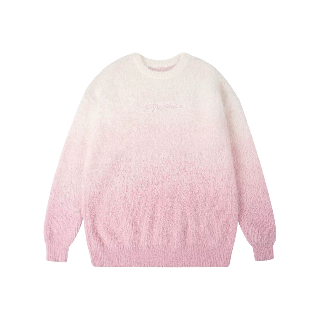 1807 Gradient Faux Mink Fur Knit Sweater | Face 3 Face