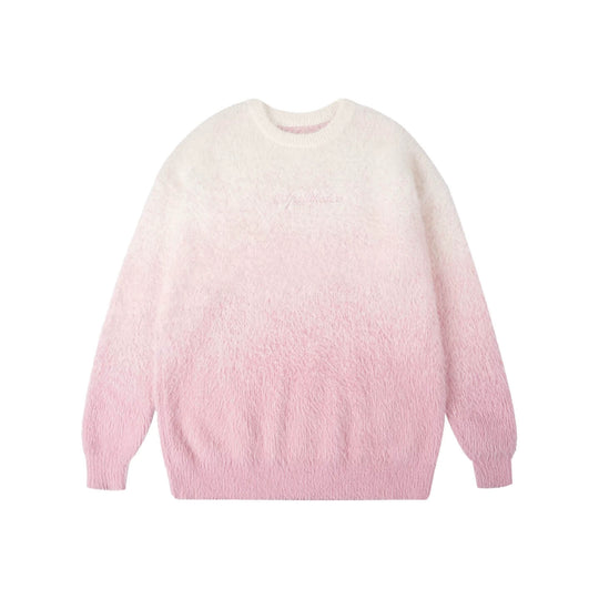 1807 Gradient Faux Mink Fur Knit Sweater | Face 3 Face