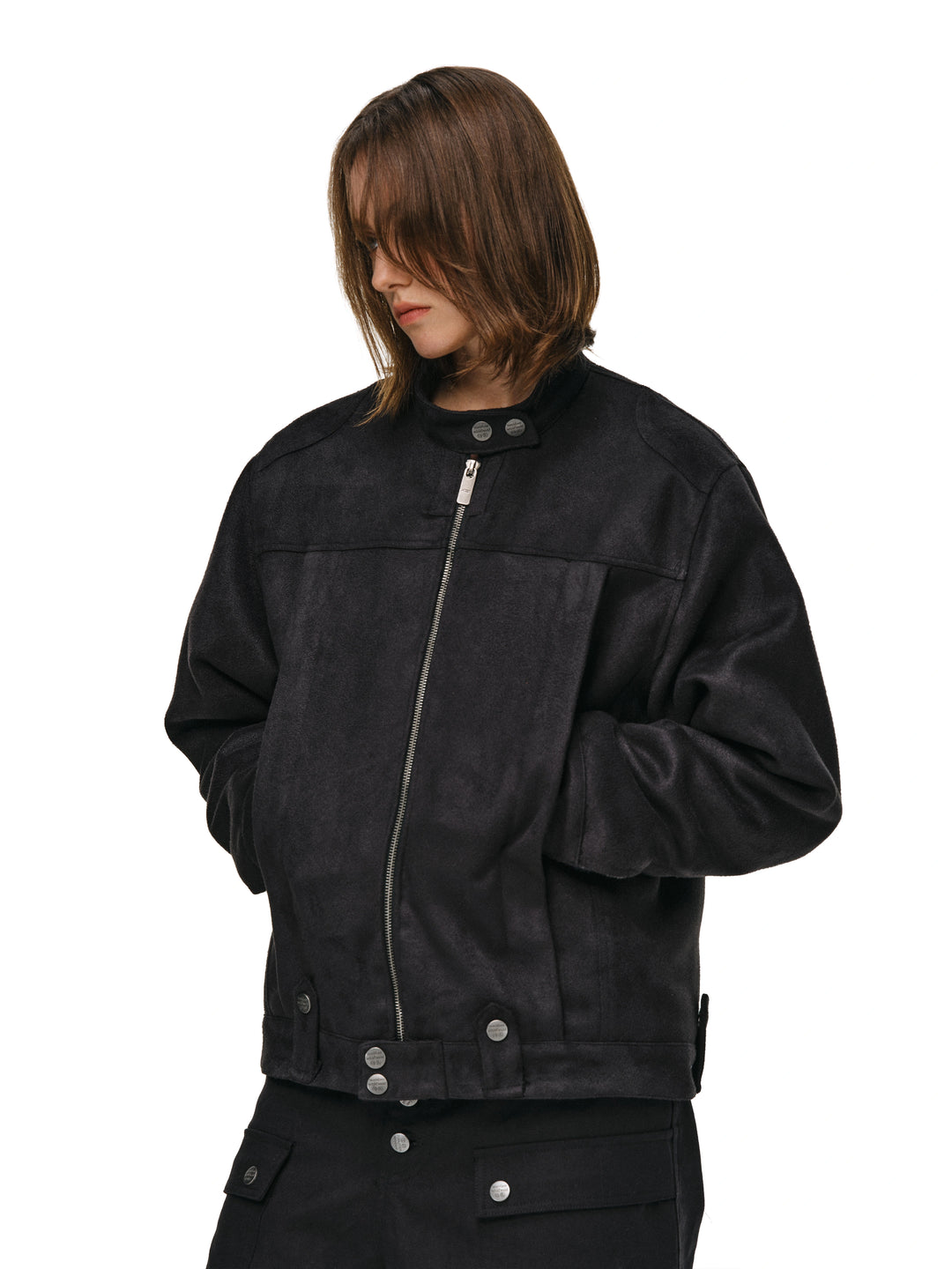 ANTIDOTE Brushed Suede Racing Jacket | Face 3 Face