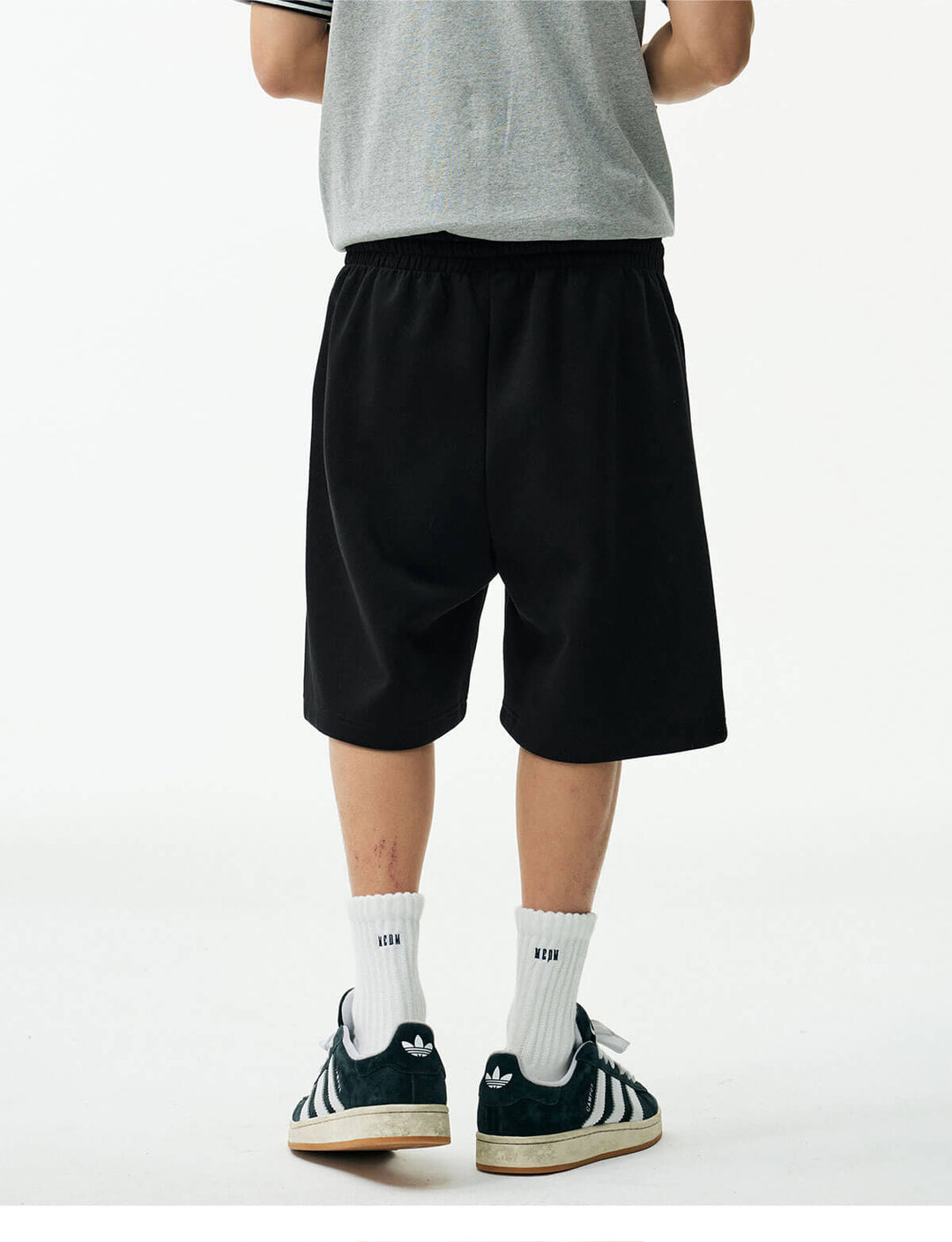 MEDM Colorful Logo Embroidered Sweat Shorts | Face 3 Face