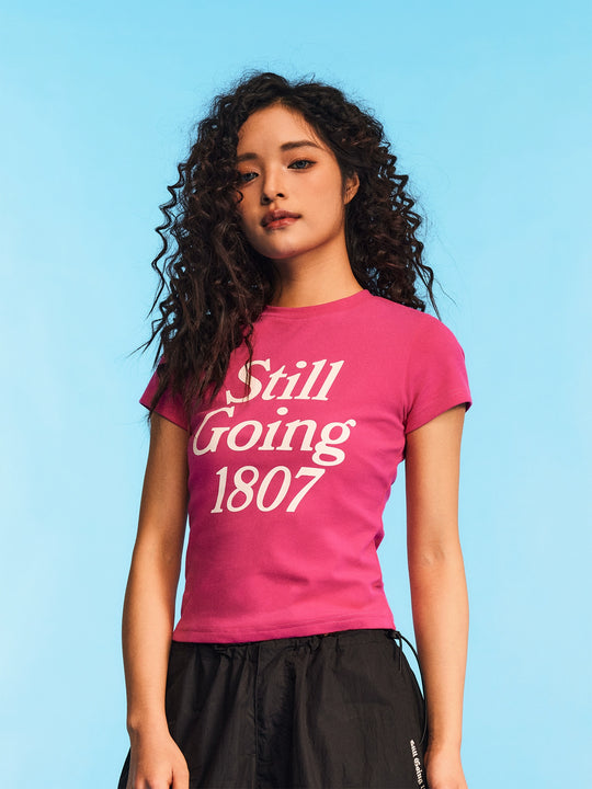 1807 Still Going Cropped Slim Tee | Face 3 Face
