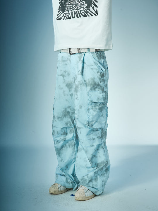 EVILKNIGHT(EK) Tie-Dye 3D Pocket Work Cargo Pants | Face 3 Face