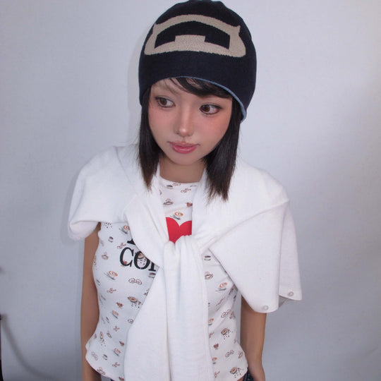 EVILKNIGHT(EK) Devil's House Reversible Beanie | Face 3 Face