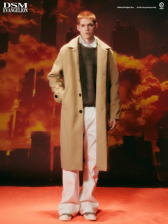DSM x EVA Shinji Ikari Embroidered Long Coat | Face 3 Face