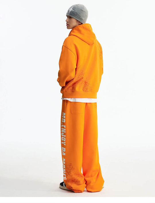 MEDM Leopard Print M Buckle Drawstring Hoodie | Face 3 Face