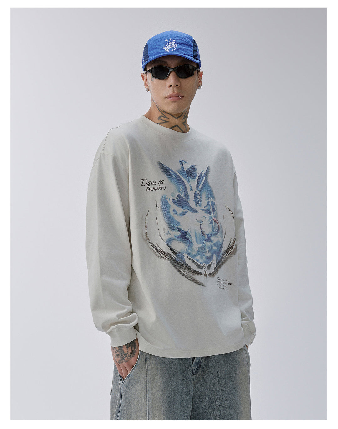 F2CE Vintage Print Long Sleeve Tee | Face 3 Face