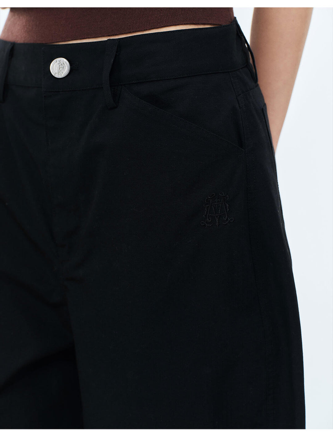 MEDM Lightweight Embroidered Baggy Pants | Face 3 Face