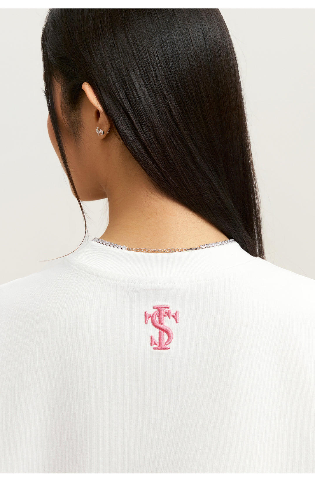 Small Town Kid Pearl Layered Embroidery Tee | Face 3 Face