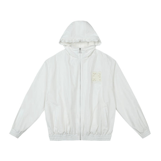 MEDM Pearl Logo Lace Hooded Zip Jacket | Face 3 Face