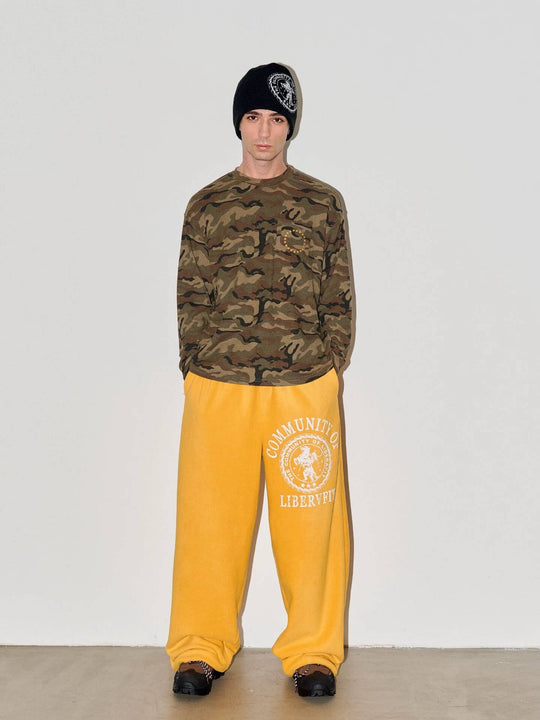 LIBERAFIT Hand Painted Polar Fleece Baggy Sweatpants | Face 3 Face