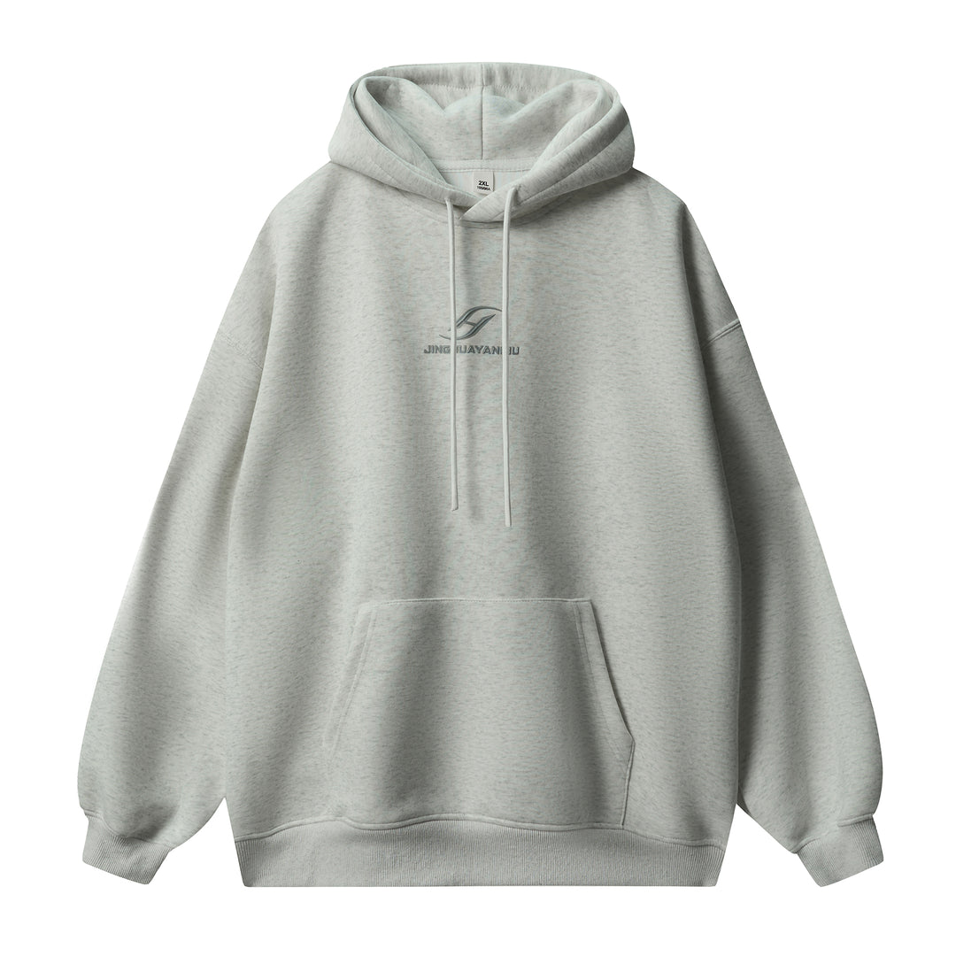 JHYQ Basic Paint Logo Printed Hoodie | Face 3 Face