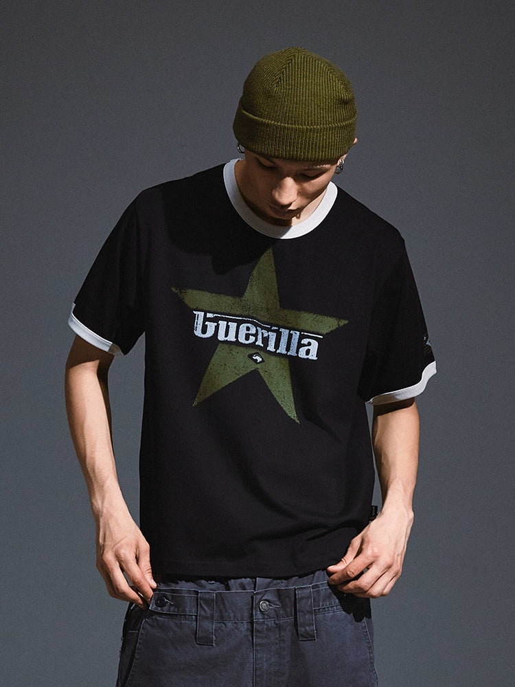 Remedy Aged Star Print Tee | Face 3 Face