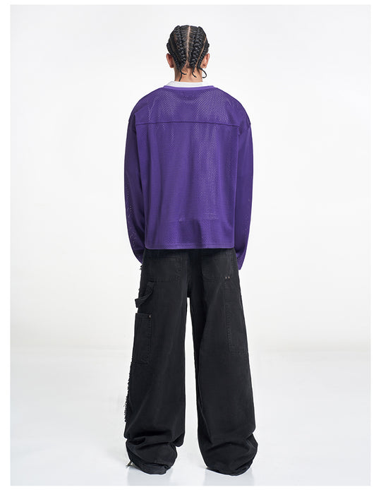 F3F Select 777 Numbered Mesh Long Sleeve Hockey Jersey | Face 3 Face