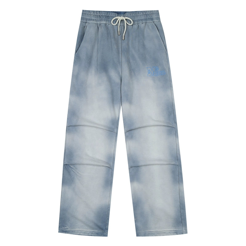 MEDM Washed and Dyed Embroidered Sweatpants | Face 3 Face