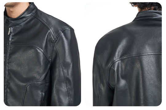 F3F Select Glossy PU Leather Racing Jacket | Face 3 Face