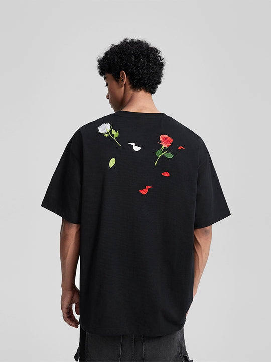 Achock Rose Embroidery Tee | Face 3 Face