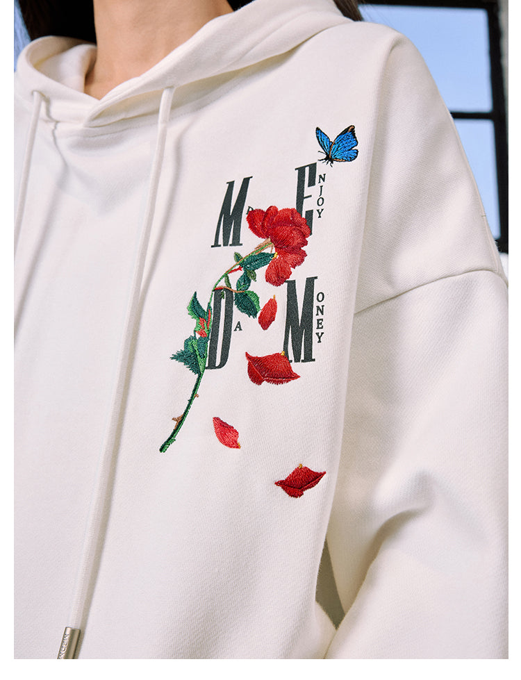 MEDM Rose Interspersed Logo Hoodie | Face 3 Face