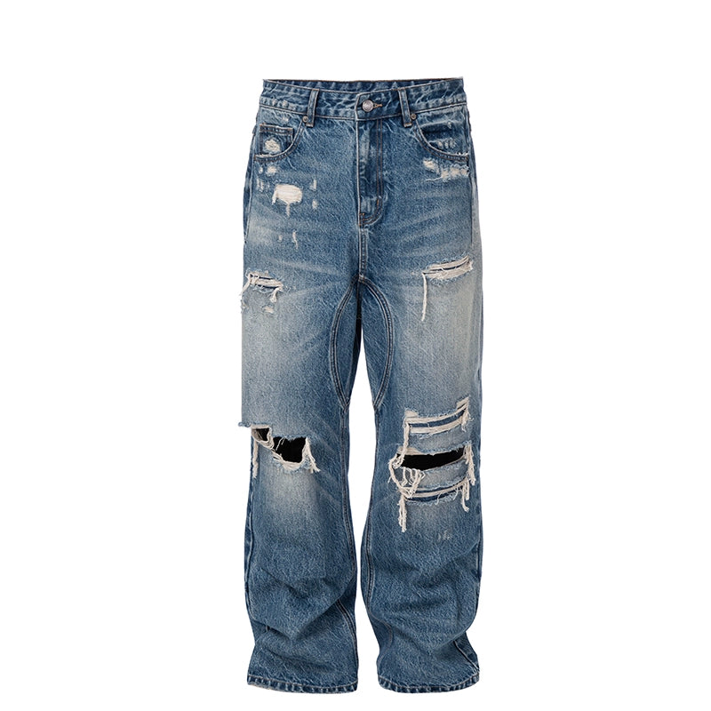 F2CE Washed Distressed Hole Jeans | Face 3 Face