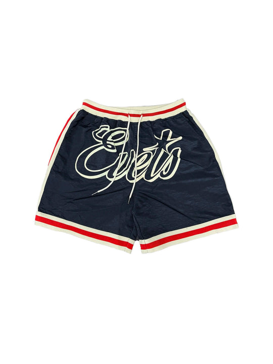 EVETS Logo Print Basketball Shorts